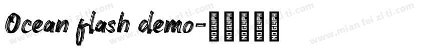 Ocean flash demo字体转换